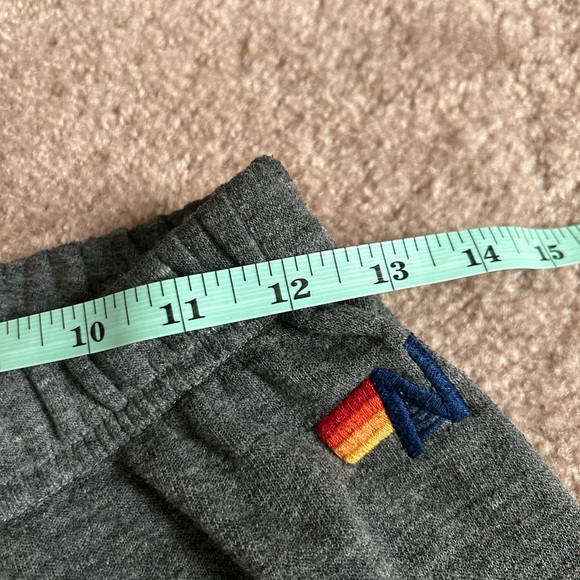 Aviator Nation Rare Vintage Pink and Purple 5 Stripe Heather Sweatpants Small - Picture 4 of 8